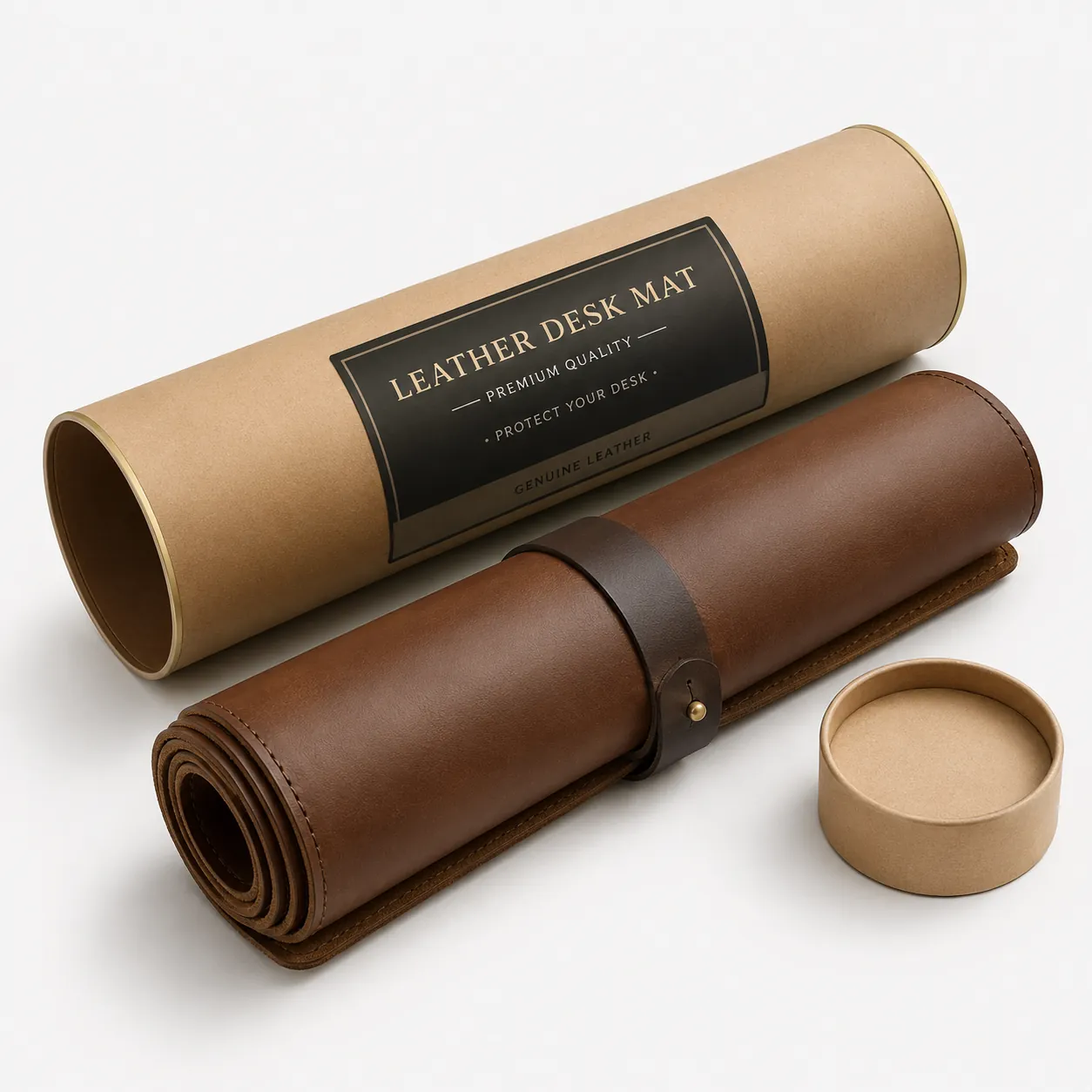 Paper Tube Packaging for custom leather products