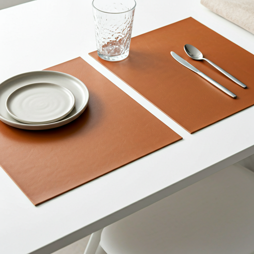 Custom leather placemat OEM project for restaurants
