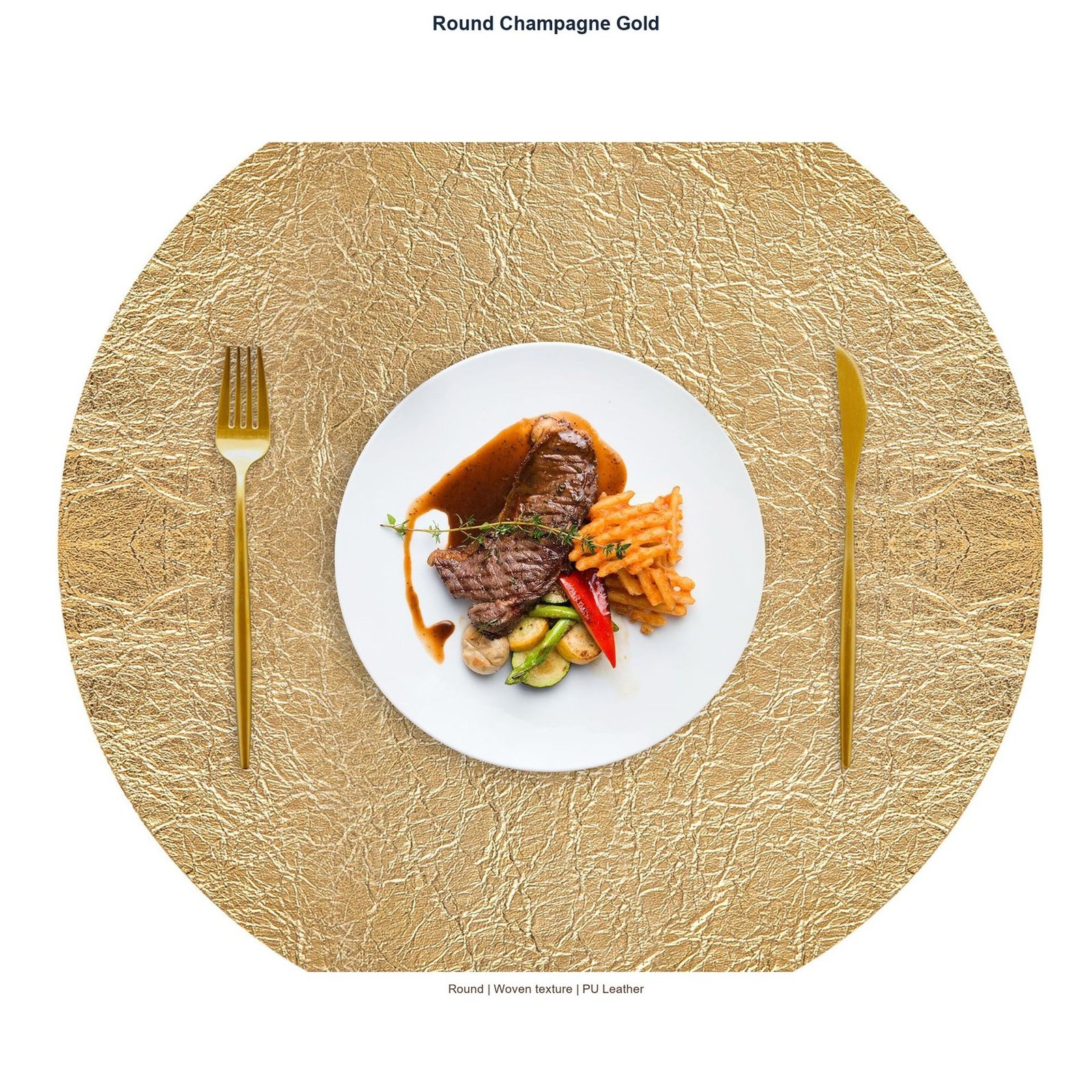 Round Champagne Gold SKU