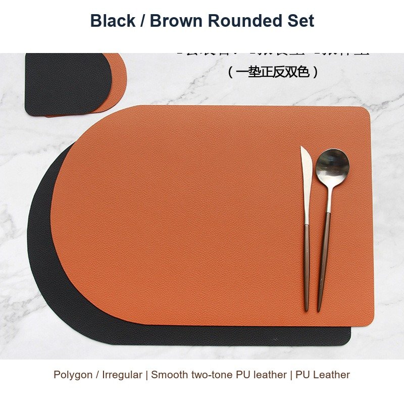 Black / Brown Rounded Set SKU