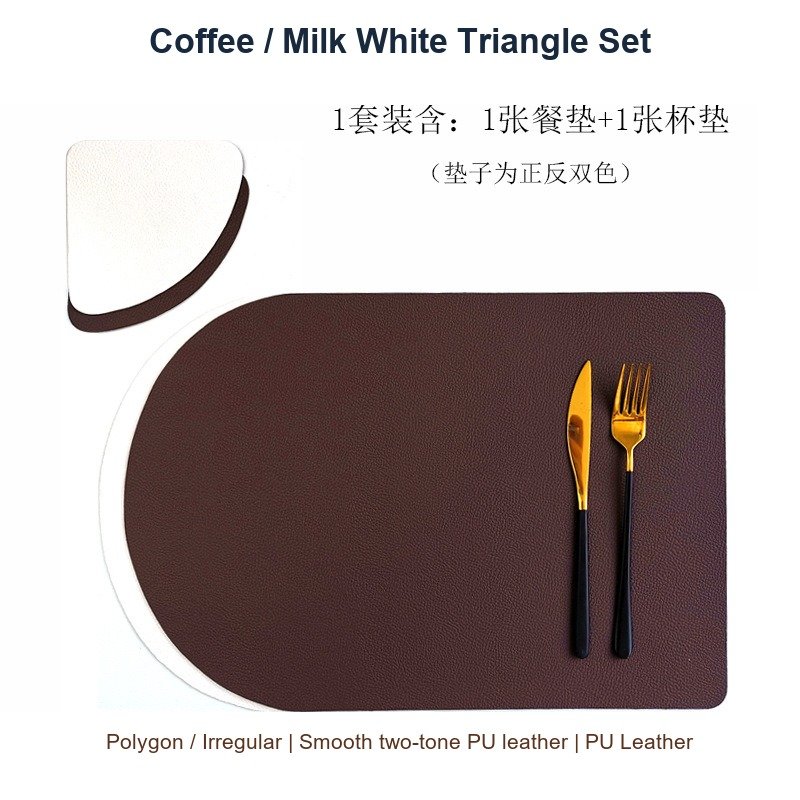 Coffee / Milk White Triangle Set SKU