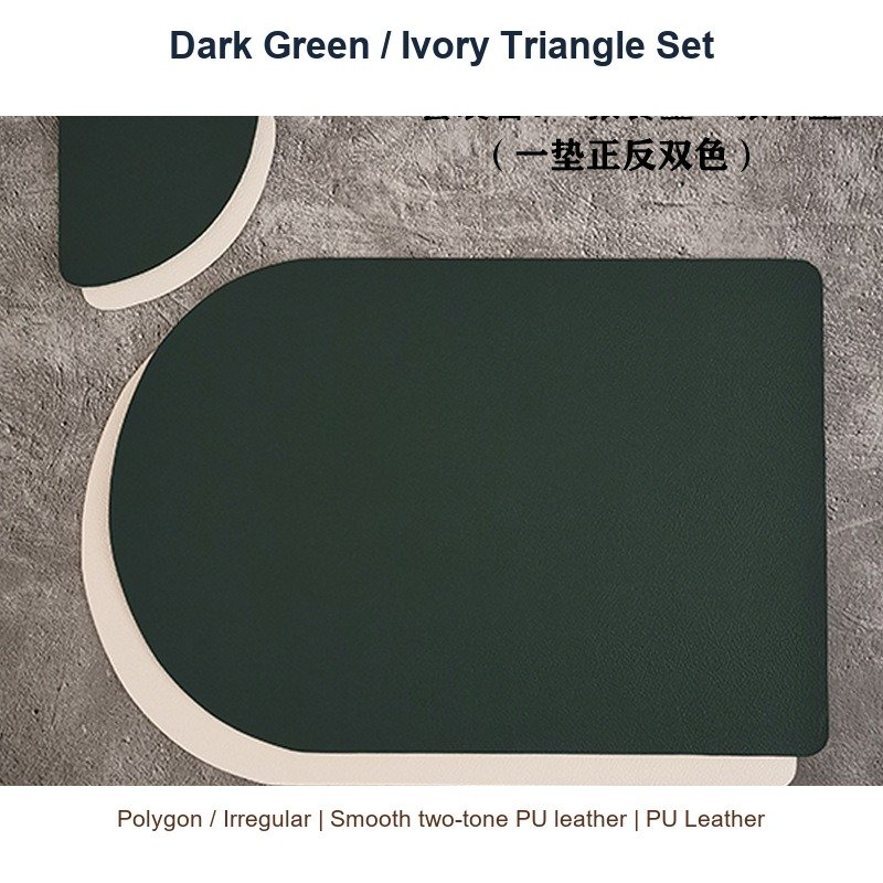 Dark Green / Ivory Triangle Set SKU
