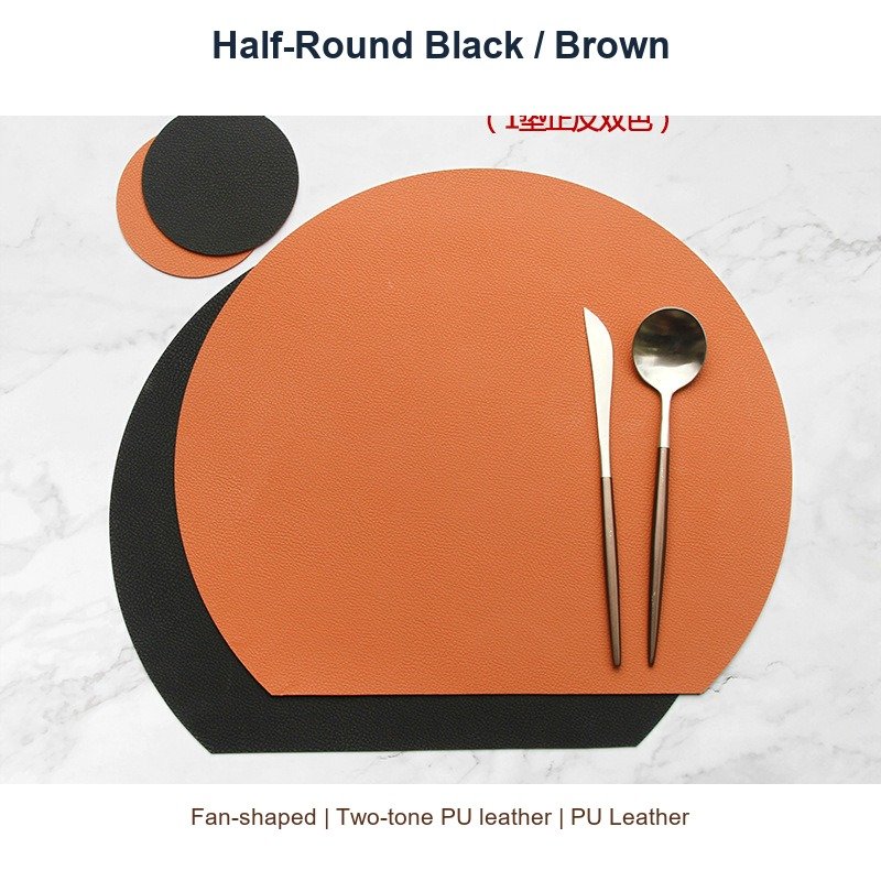 Half-Round Black / Brown SKU