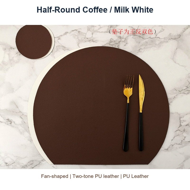 Half-Round Coffee / Milk White SKU