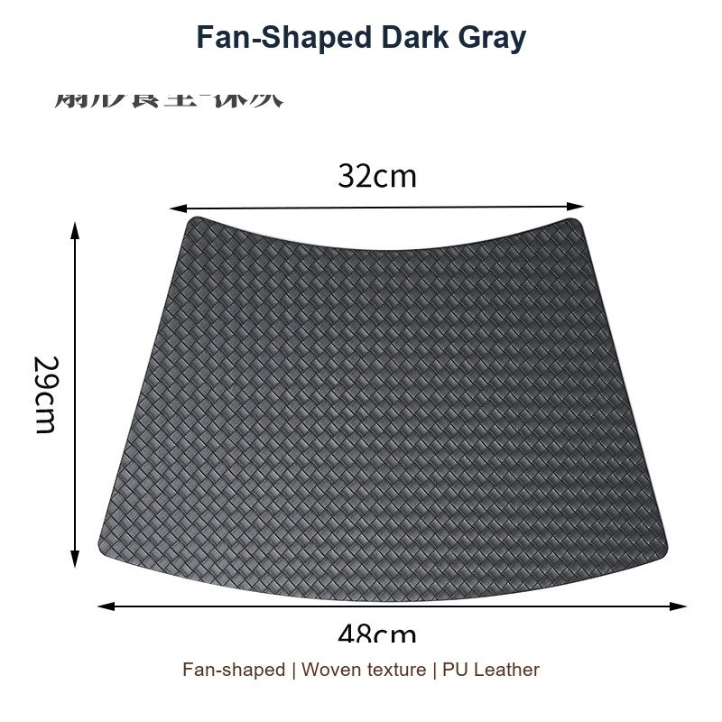 Fan-Shaped Dark Gray SKU