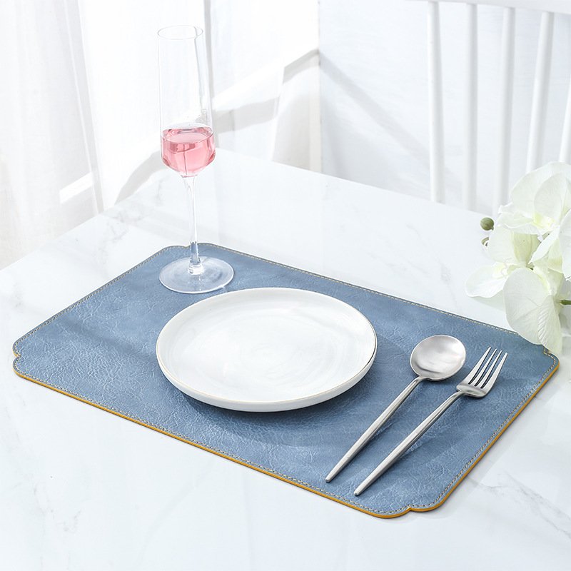 Custom Blue Rectangular Dining Placemat