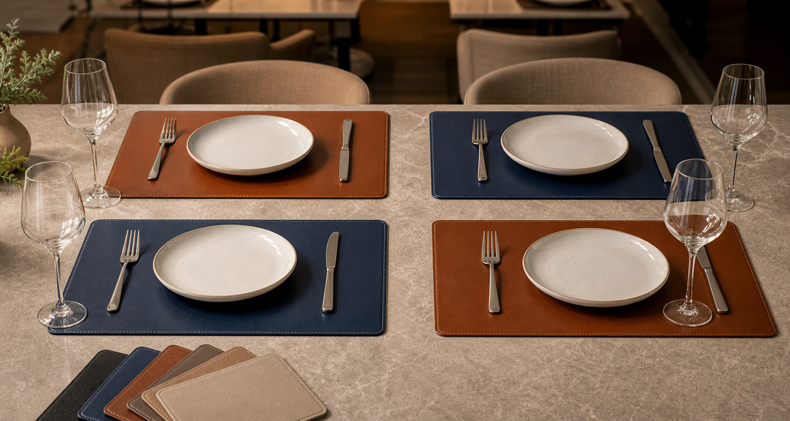 Custom Leather Placemats