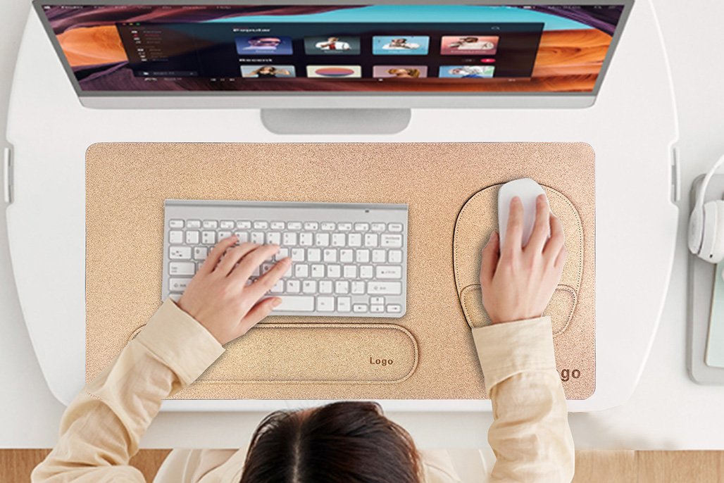 3-in-1 Cork Desk Pad Set with Ergonomic Supports product detail 6