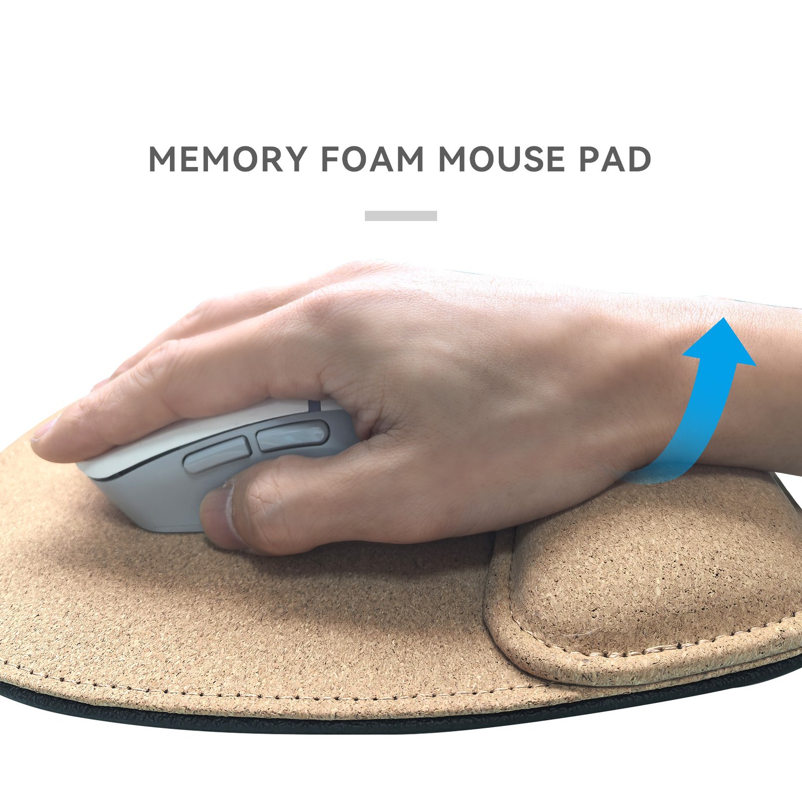 3-in-1 Cork Desk Pad Set with Ergonomic Supports detail