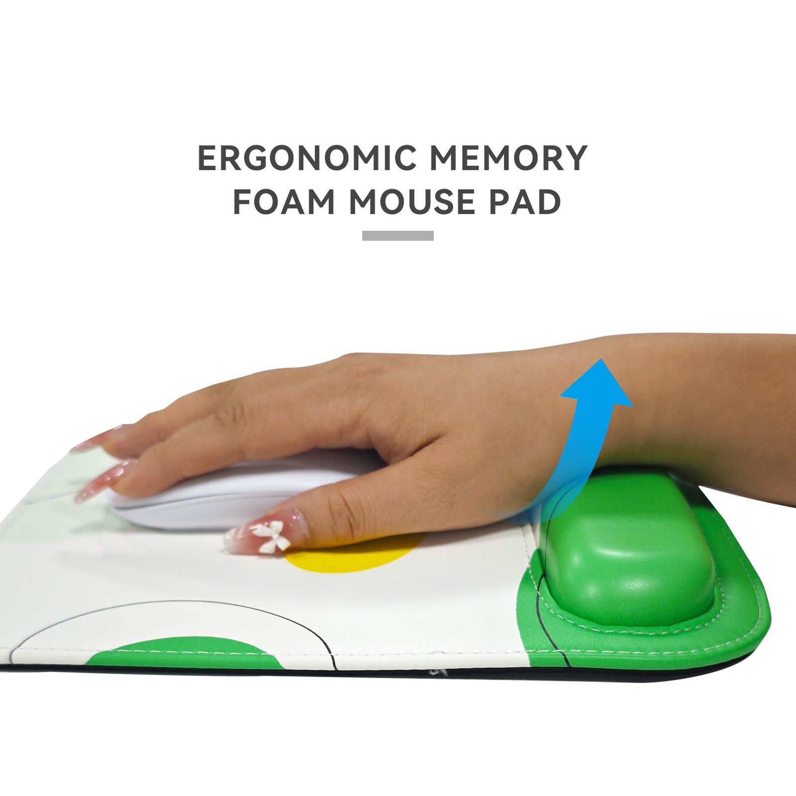 3-in-1 Leather Desk Pad Set with Wrist Supports detail