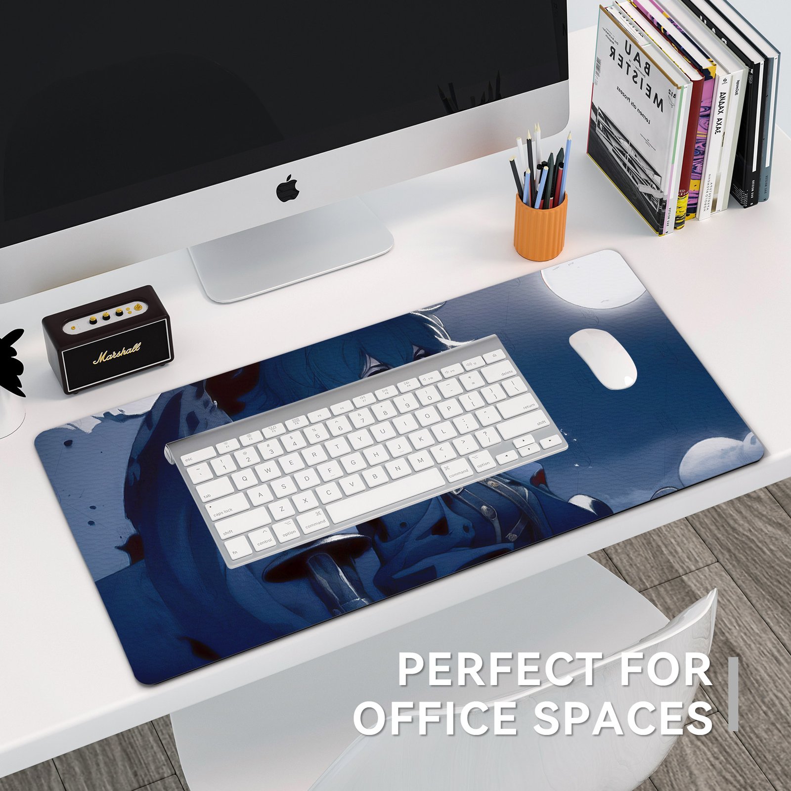 800 x 400mm Cork Desk Pad with Rubber Base detail