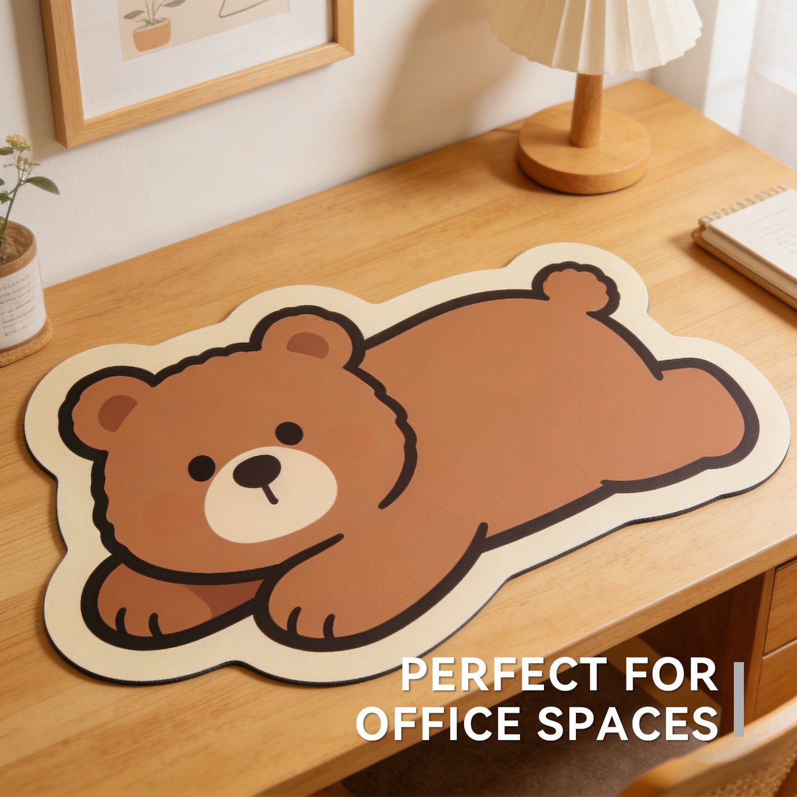 Alien-Shaped Custom Desk Mat detail