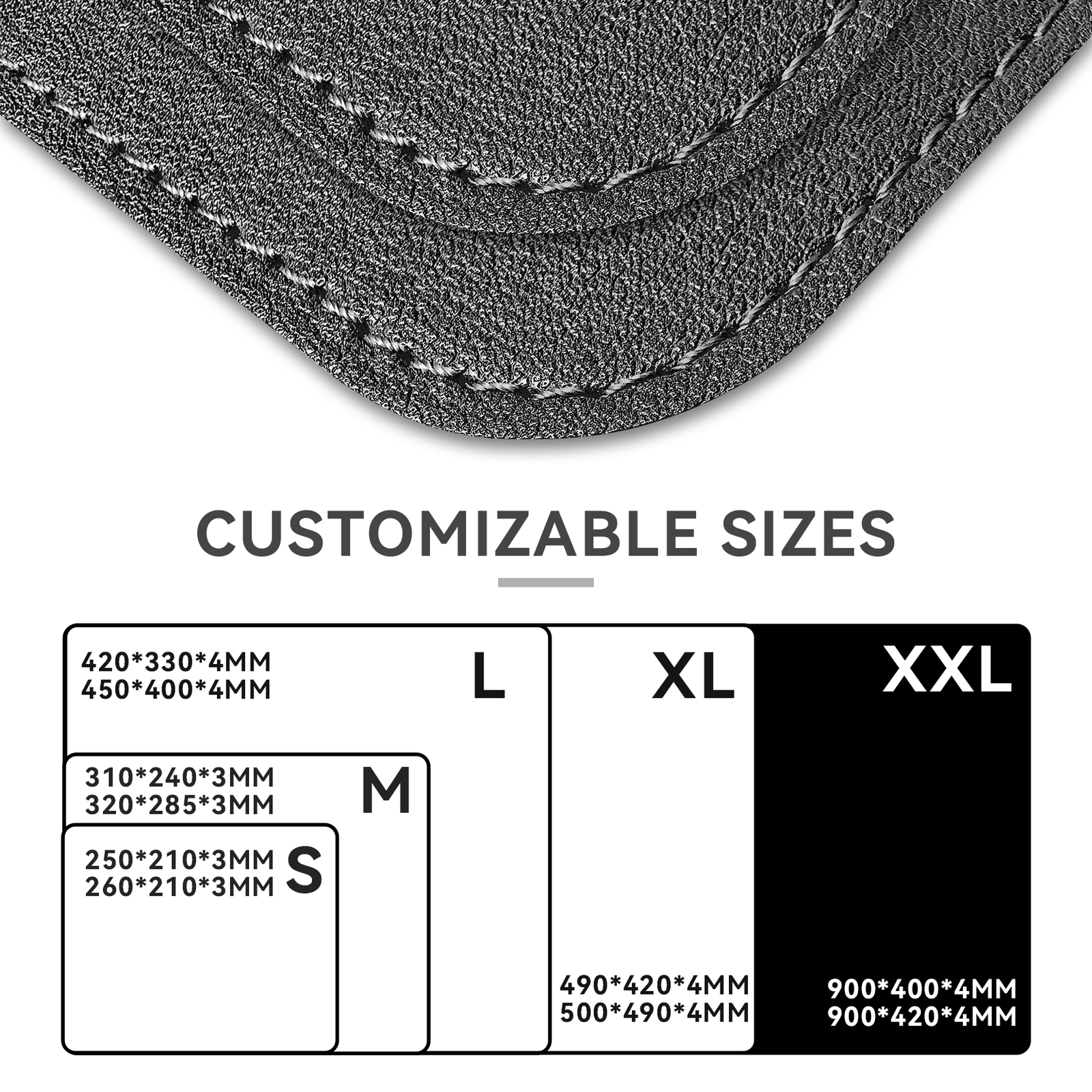 Anti-Slip Rubber Based Leather Office Desk Pad detail
