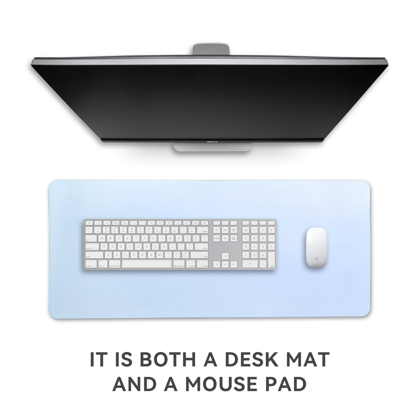 Anti-Stain Silicone Leather Desk Mat detail