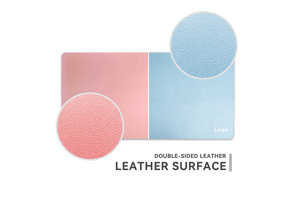 Custom Dual-Sided Waterproof Leather Desk Pad product detail 1