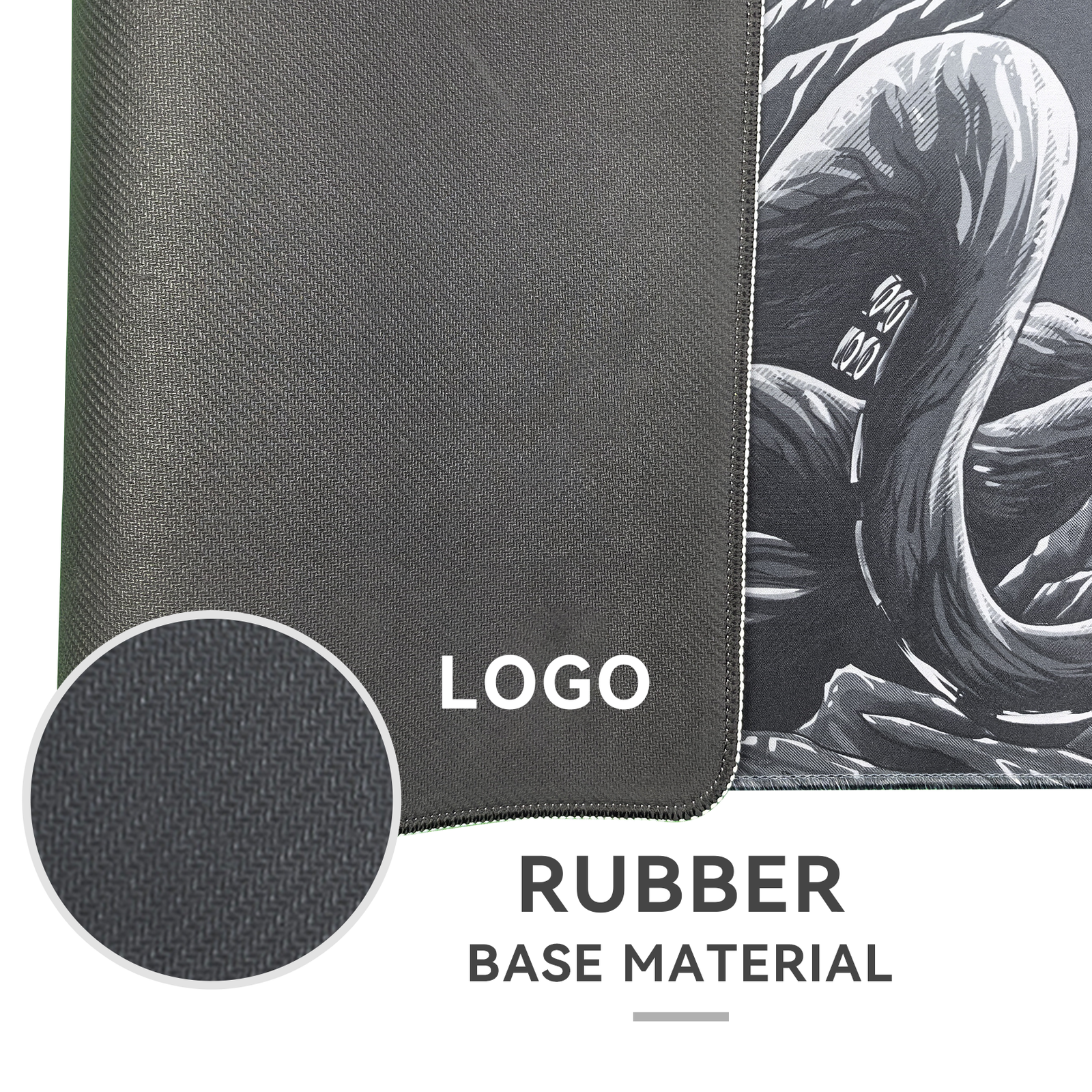 Custom Leather Desk Pad for Office Workstations detail