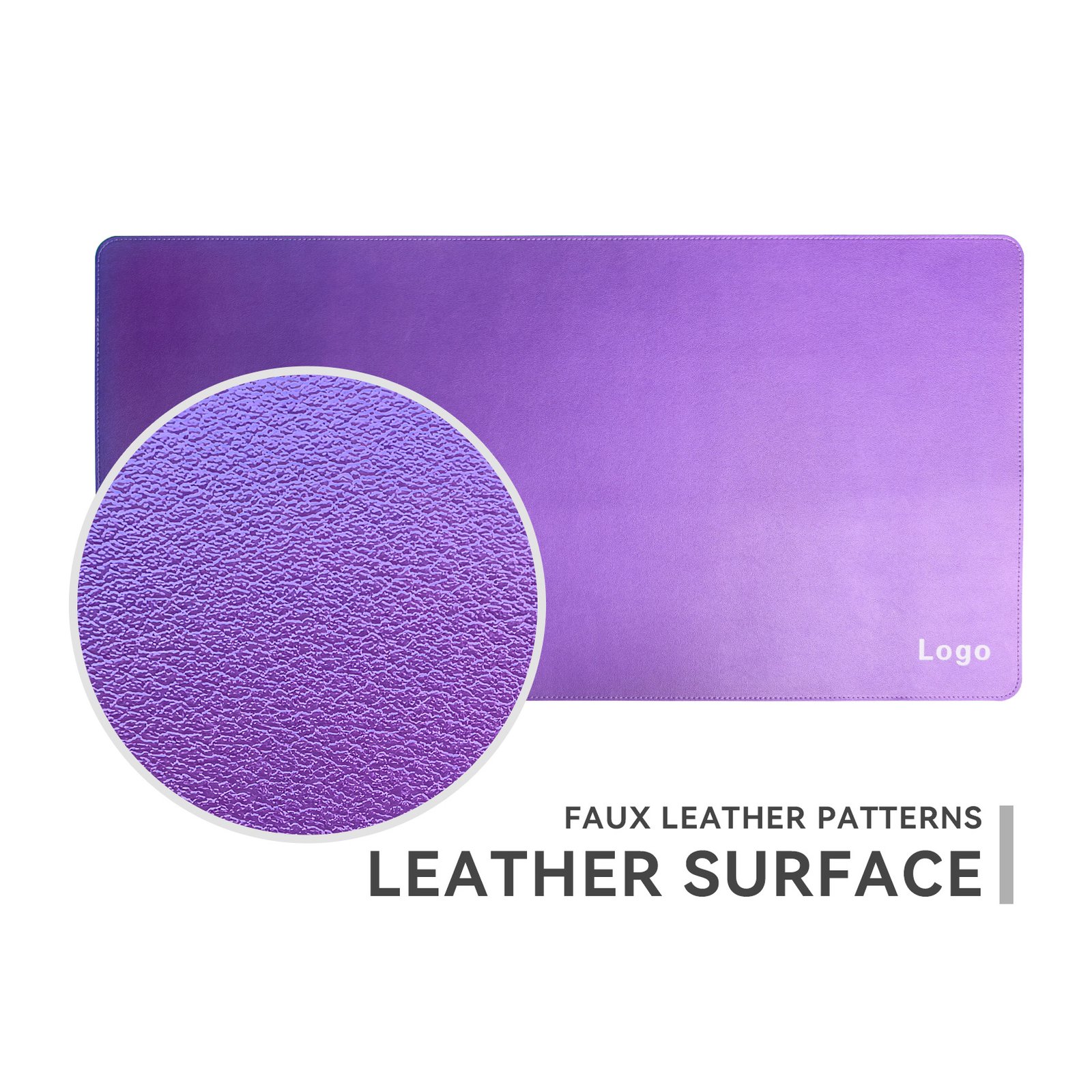 Custom Logo Waterproof Leather Multifunction Desk Pad detail
