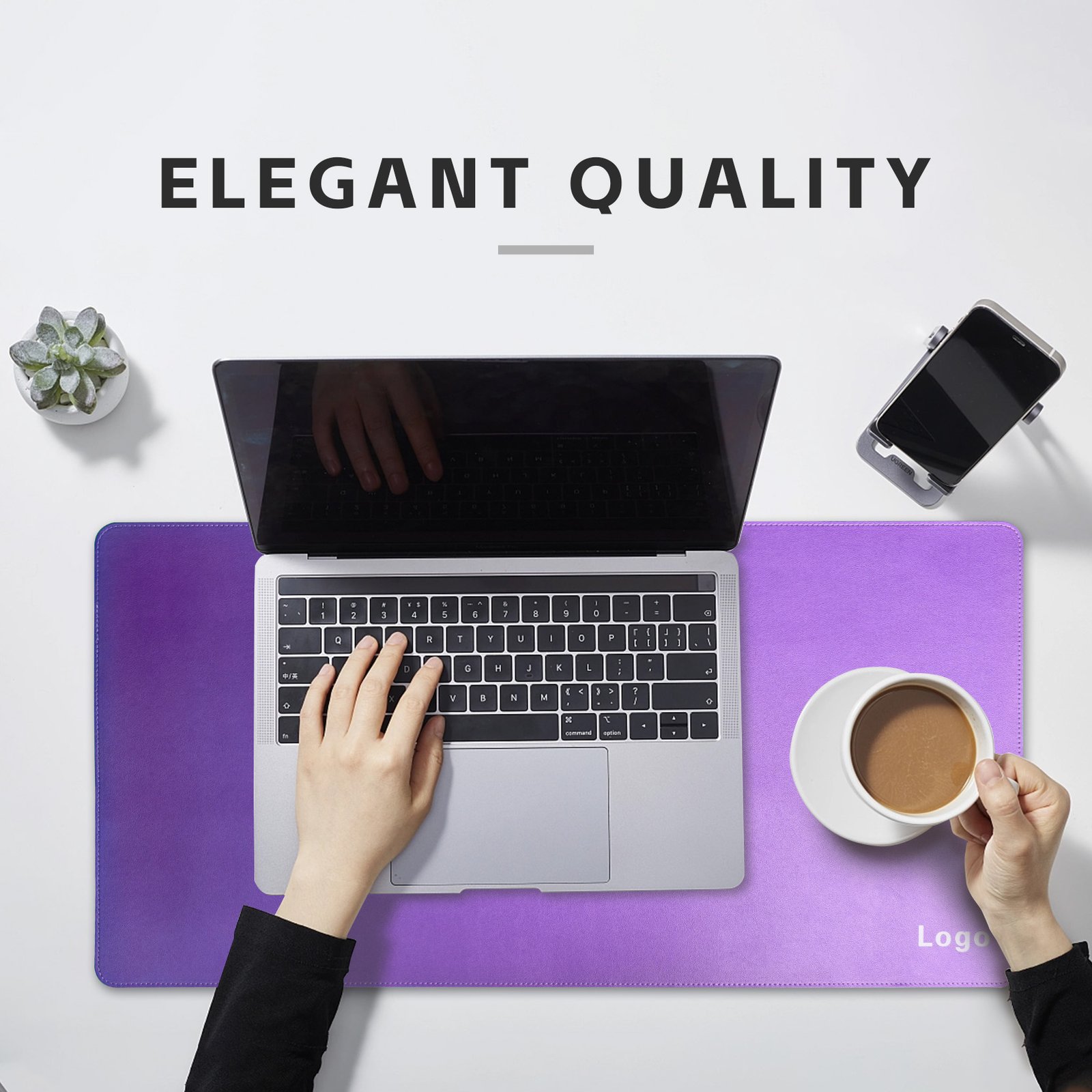 Custom Logo Waterproof Leather Multifunction Desk Pad detail