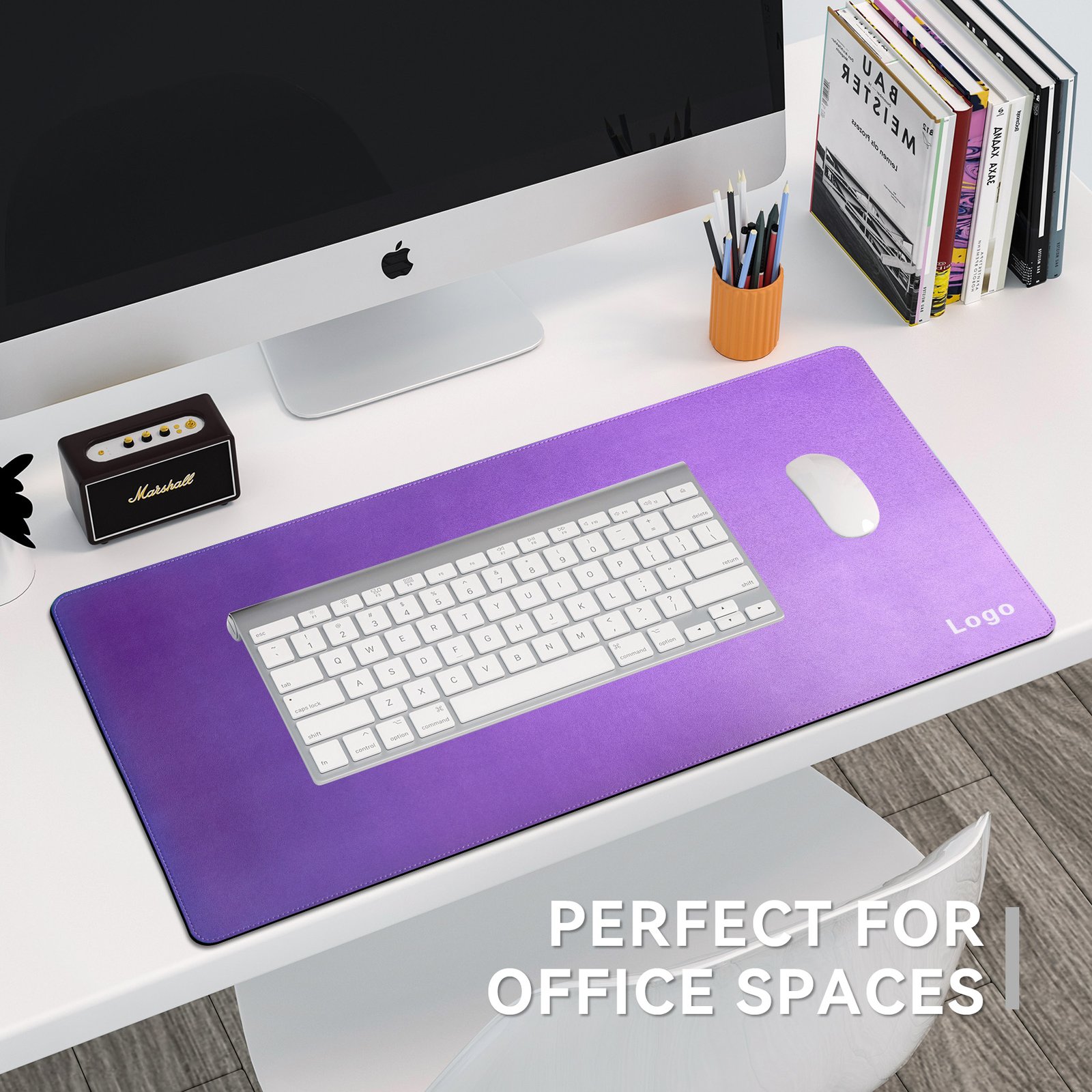 Custom Logo Waterproof Leather Multifunction Desk Pad detail