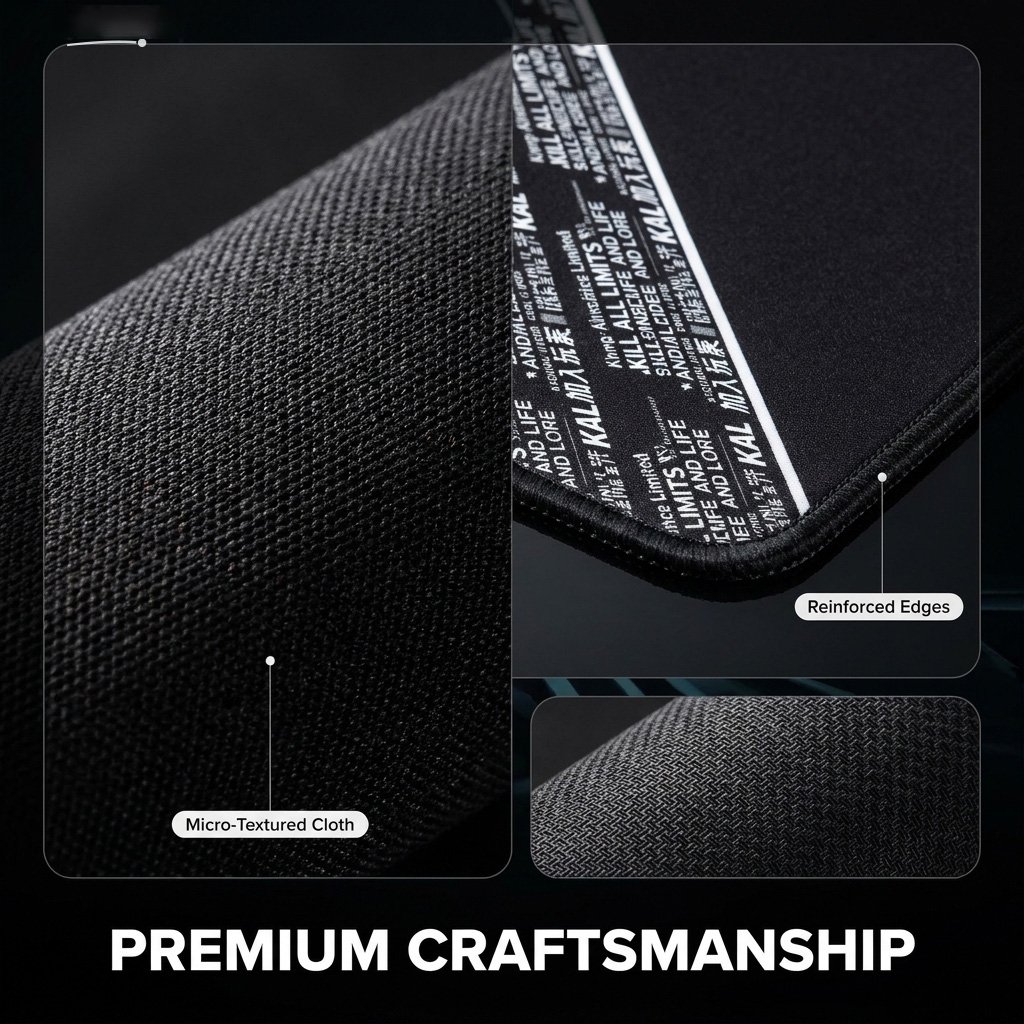 Custom Print XL Gaming Mouse Pad Desk Mat detail