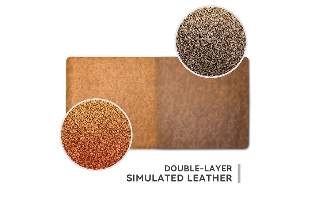 Dual-Sided Vintage Look Leather Desk Mat product detail 2