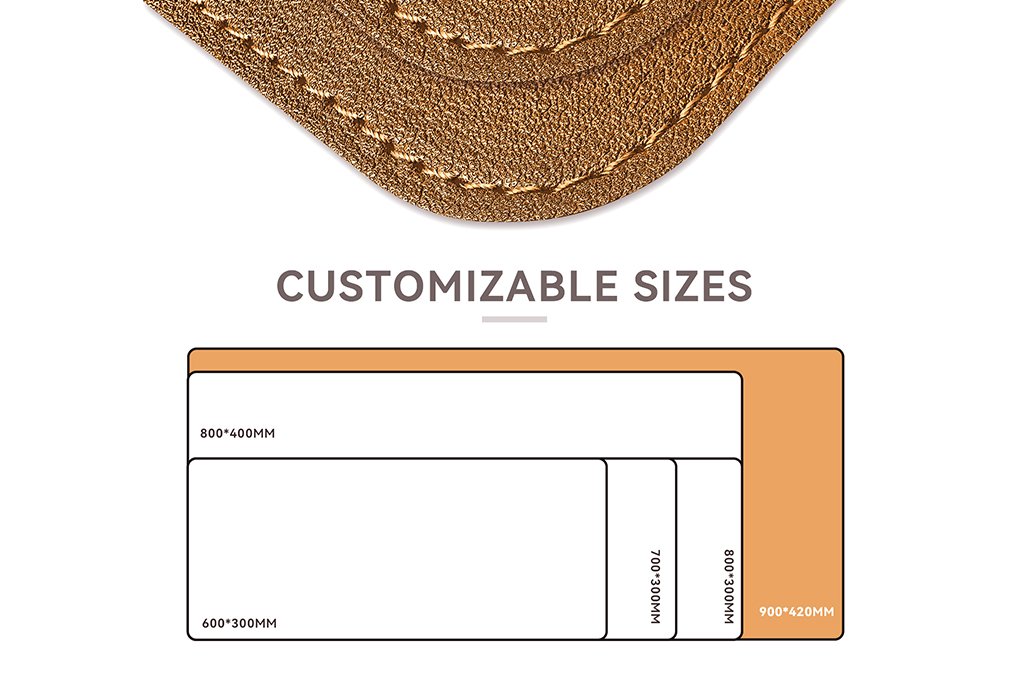 Dual-Sided Vintage Look Leather Desk Mat product detail 3