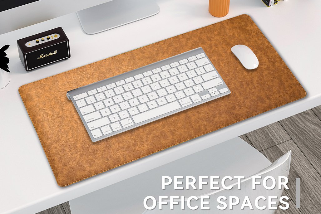 Dual-Sided Vintage Look Leather Desk Mat product detail 6