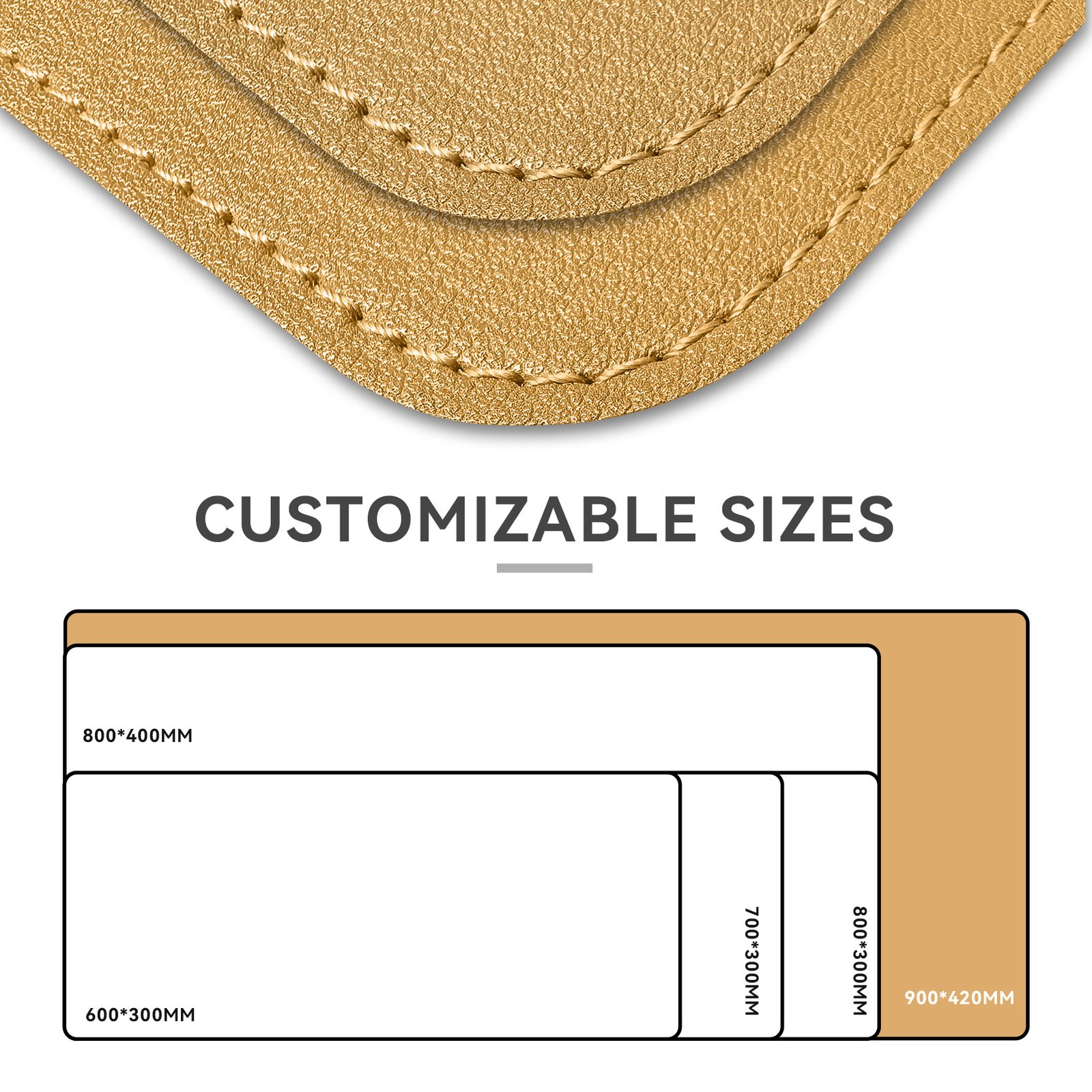 Eco-Friendly Cork Desk Pad with Non-Slip Base detail