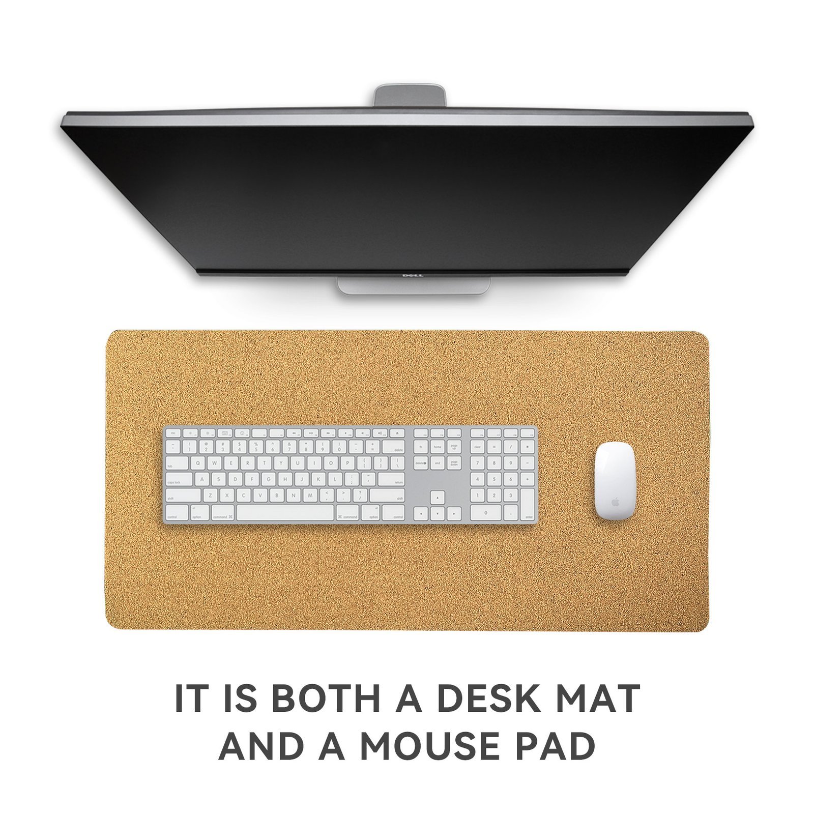 Eco-Friendly Cork Desk Pad with Non-Slip Base detail