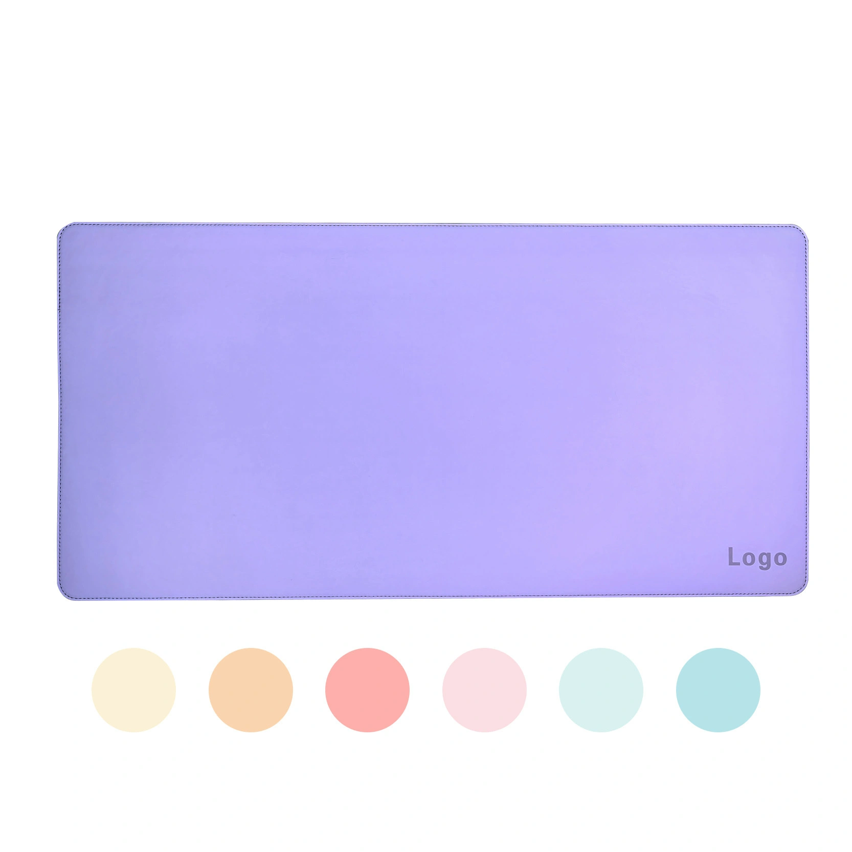 Premium Silicone Leather Desk Mat with Rubber Base