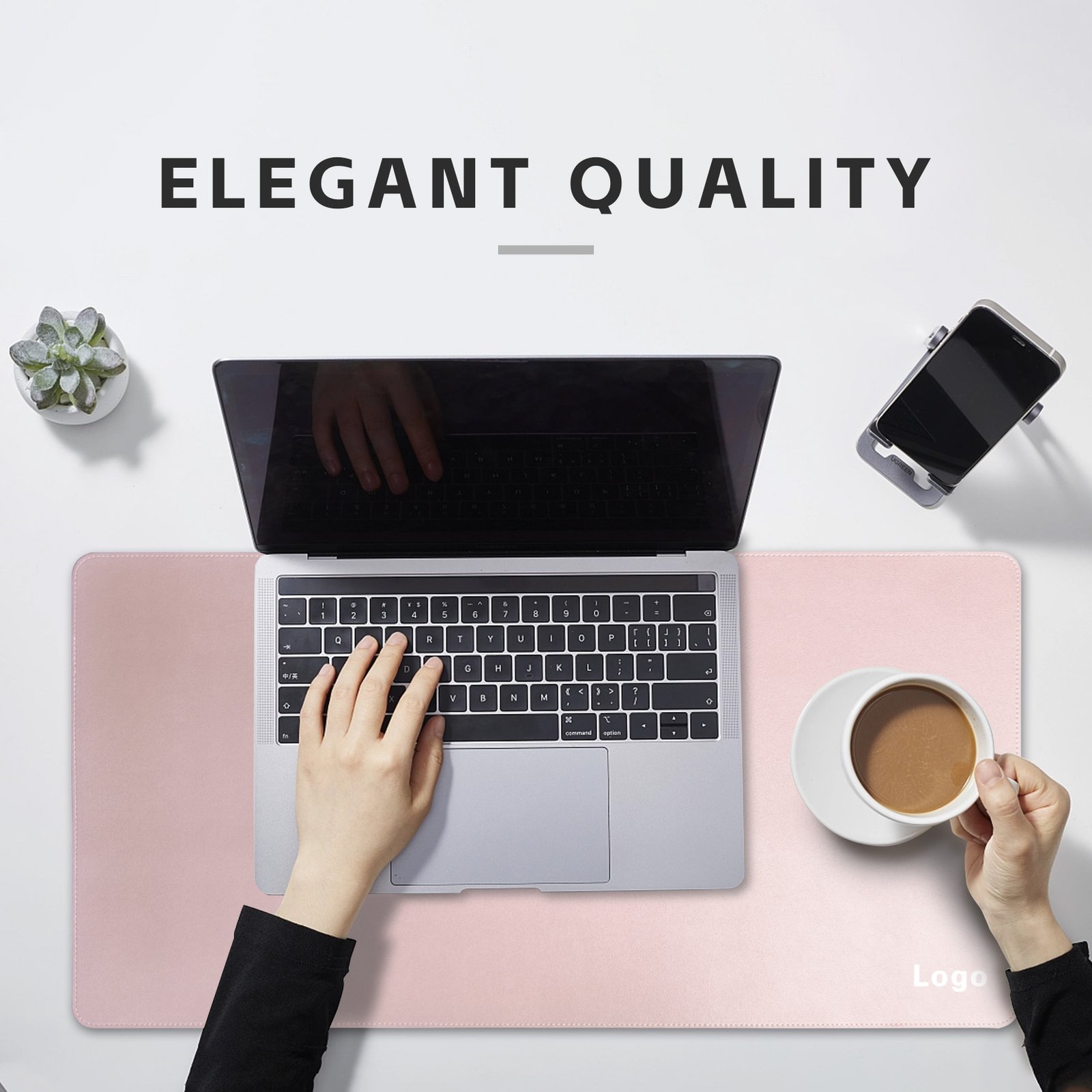 Waterproof Faux Leather Office Desk Pad detail