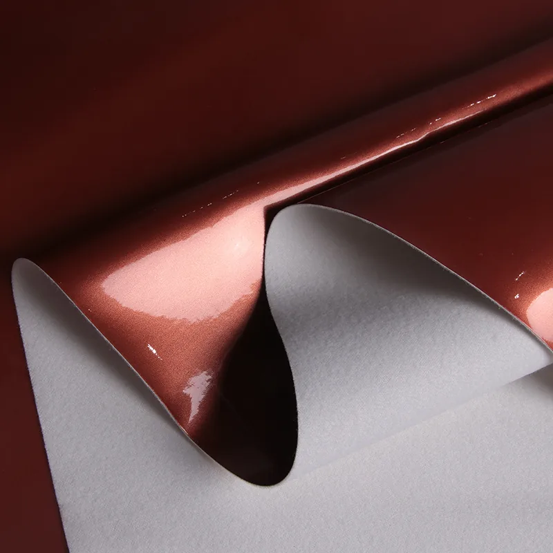 Mirror Finish PU Leather material sample